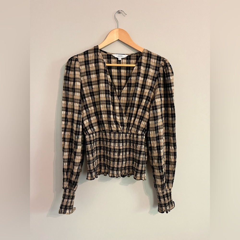 & other stories plaid blouse